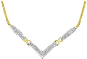 House of Brilliance Haus Of Brilliance 14K 2.00 Ct. Tw. Diamond Statement Necklace