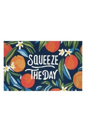 R16 Home Squeeze the Day Door Mat in Indigo Multi at Nordstrom Rack, Size 24X36