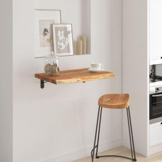 vidaXL Mensola a Muro 60x40x3,8cm Rettangolare Legno Acacia Bordi Vivi vidaXL