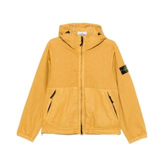 Stone Island Light Jackets, male, Yellow, Size: M Capospalla V0034