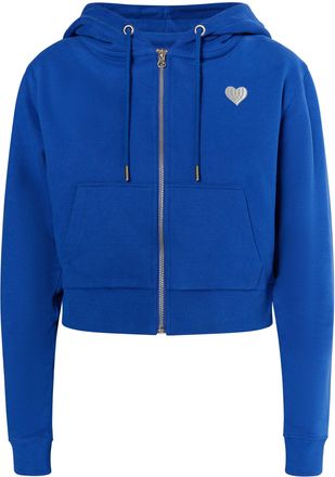 Mymo Bijgesneden hoodie met rits Dames koningsblauw