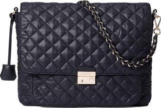 MZ Wallace Large Crosby Lock Quilted Nylon Crossbody Bag in Black at Nordstrom