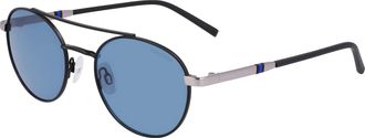 Nautica Mens Logo Round Sunglasses