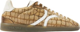 VIA VAI Nilla Khloe sneaker - Dames - Sneakers - Bruin - 38 EU - Leer - Schoenen