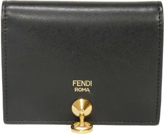 Fendi Black Leather Wallet (Bi-Fold) (Pre-Owned)
