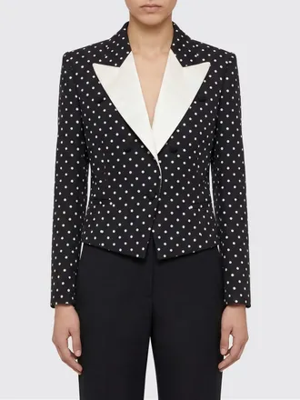 Valentino Single-Breasted Blazer in Polka Dot Viscose