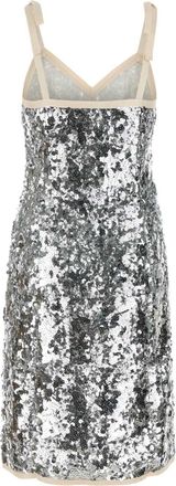 Prada Womens Dress Silver Plasticpolyester
