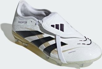 adidas adidas Performance Unisex Predator Pro Fold-Over Tongue Firm Ground Boots - White & Black - Size UK 11.5