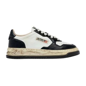 Autry Sneakers, male, Black, Size: 6 US Super Vintage Sneaker