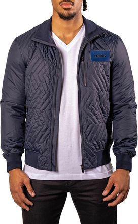 Maceoo Puffycomb Quilted Bomber Jacket in Blue at Nordstrom, Size 5