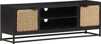 vidaXL Vidaxl - Mueble Para Tv De Madera Maciza De Mango 120x30x40 Cm