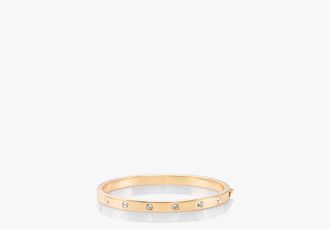 Kate Spade New York Set in Stone Hinged Gold Bangle
