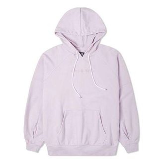 Converse (WMNS) Converse Logo Embroidery Knitting Hoodie Purple 10023945-A03