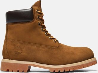 Timberland Mens Timberland 6 Inch Premium Mens Waterproof Boots - Dark Wheat Nubuck - Brown - Size: UK12.5 eu47.5 us13 wide