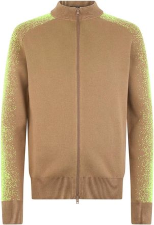 Herno Zip-Up Vest - Heren - Vesten met rits - Beige - L - Katoen - Hoodies & sweatvesten