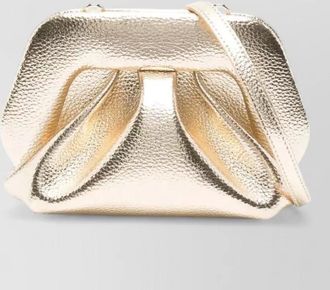Themoir&egrave; small metallic clutch bag detachable strap