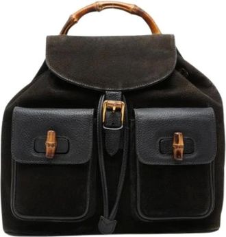 Gucci Pre-owned Backpacks, female, Black, Size: ONE SIZE Pre-owned Vintage Backpack