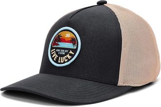 Black Clover Bavaro Adjustable Hat Baseball Caps Black Hat/Tan Mesh, Cotton