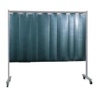 Kemper Biombo De 1 Pieza Con L&aacute;minas, Garantiza La Mejor Protecci&oacute;n Contra Radiaciones, Proyecciones De Soldadura Y Salpicaduras Kemper S9 Verde Oscuro Mate 
