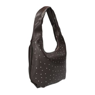 N&uacute;noo Small Gabi Rivet Mountain - Dames - Tassen - Bruin - Maat: ONE Size