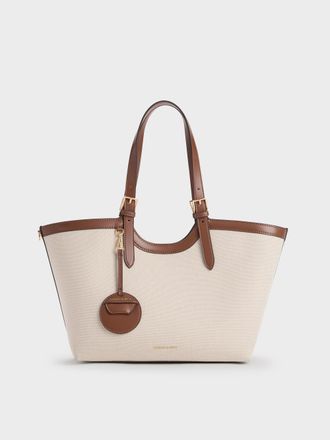 Charles & Keith XL Enola Canvas Tote Bag