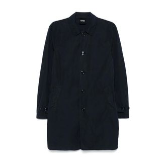 Aspesi Single-Breasted Coats, male, Blue, Size: 2XL Single-Breasted Coat