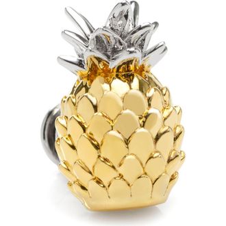 Cufflinks Inc. 3D Pineapple Lapel Pin in Gold at Nordstrom