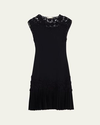 Ulla Johnson Noemie Crochet Knit Mini Dress