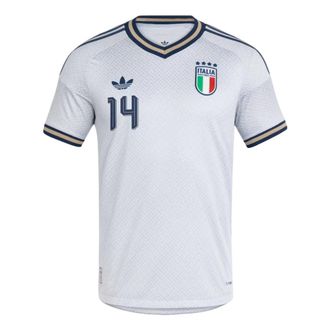 adidas Italy 26 Away Authentic Chiesa Jersey Asia Sizing Aeroblue KX1513