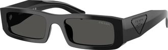Prada Sunglasses, unisex, Black, Size: 54 MM Rectangular Sunglasses