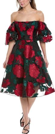Marchesa Off-The-Shoulder Cocktail Dress