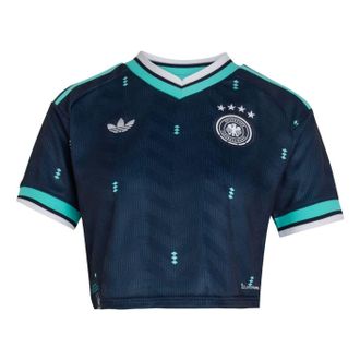 adidas (WMNS) adidas Germany 26 Away Cropped Jersey Asia Sizing Collegiate Navy KE8080