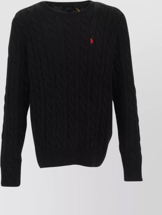 Polo Ralph Lauren cable-knit cotton crewneck jumper