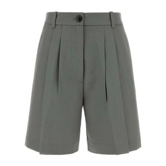 Anine Bing Casual Shorts, female, Gray, Size: S Brice Tailored Shorts