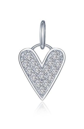 Lafonn Heart Charm Pendant in Silver at Nordstrom