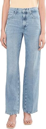 7 For All Mankind Stovepipe Straight in Iris Womens Jeans Iris : 32 32, Cotton/Denim/Linen