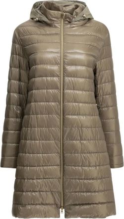 Herno Abrigo largo de plum&oacute;n - Coats - Mujer - Beige - XL