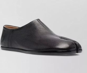 Maison Margiela tabi toe loafers round heel leather