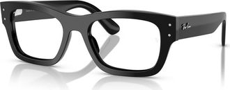 Ray-Ban 55mm Rectangle optical glasses in Black at Nordstrom