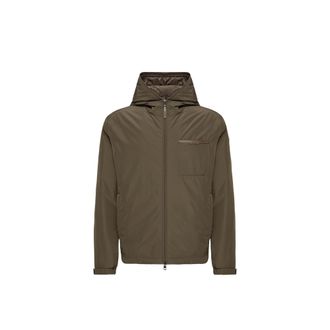 Moncler Moncler Austerin Hooded Short Down Jacket, Men, Green, Size: 1