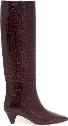 Anna F. High Boots - female - Anna F. - Heeled Boots - Brown - 4 1/2 UK - Shoes