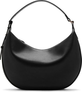 Mango Oval Faux Leather Shoulder Bag in Black at Nordstrom