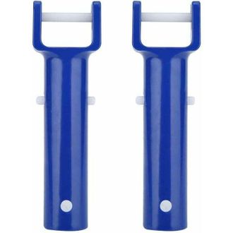 OEM 2 Maniglie Blu Per Piscina, Clip Per Spa, Accessori Flessibili Per Piscina, Testina Aspirante Per Spa E Piscina
