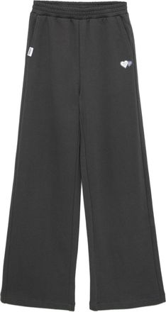 Chocoolate Pantaloni con applicazione logo - Grigio