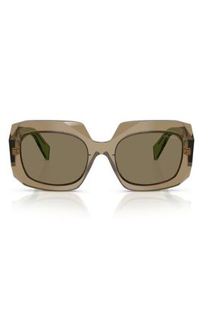 Prada 55mm Square Sunglasses in Terra/light Brown at Nordstrom