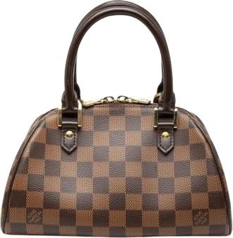 Louis Vuitton Pre-owned Mini Ribera - Dames - Vintage Handtas - Bruin - ONE Size - Leer - Vintage