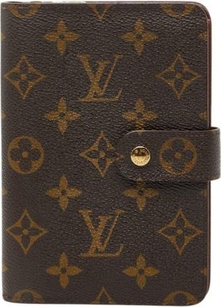 Louis Vuitton Brown Pvc Leather Wallet (Bi-Fold) (Pre-Owned)