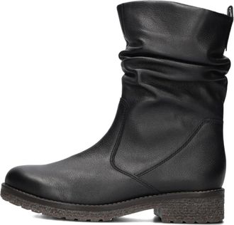 Gabor Elegante Zwarte Enkellaarsjes - Dames - Enkellaarsjes - Zwart - 38 1/2 EU - Leer - Schoenen