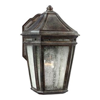 Loops Outdoor IP44 Wall Light Weathered Chestnut LED E27 75W