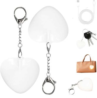 Generic Love Wallet Tote Bag Touch Sensing Light, Rechargeable Mini Purse Light, LED Automatic Glow Light for Handbag, Heart-Shaped Sensing Light for Inside P